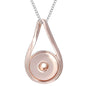 Three Color Snap Necklace Jewelry Simple Snap Pendant Necklace Fit 18mm Snaps Button Jewelry for Women Accessories ZG511