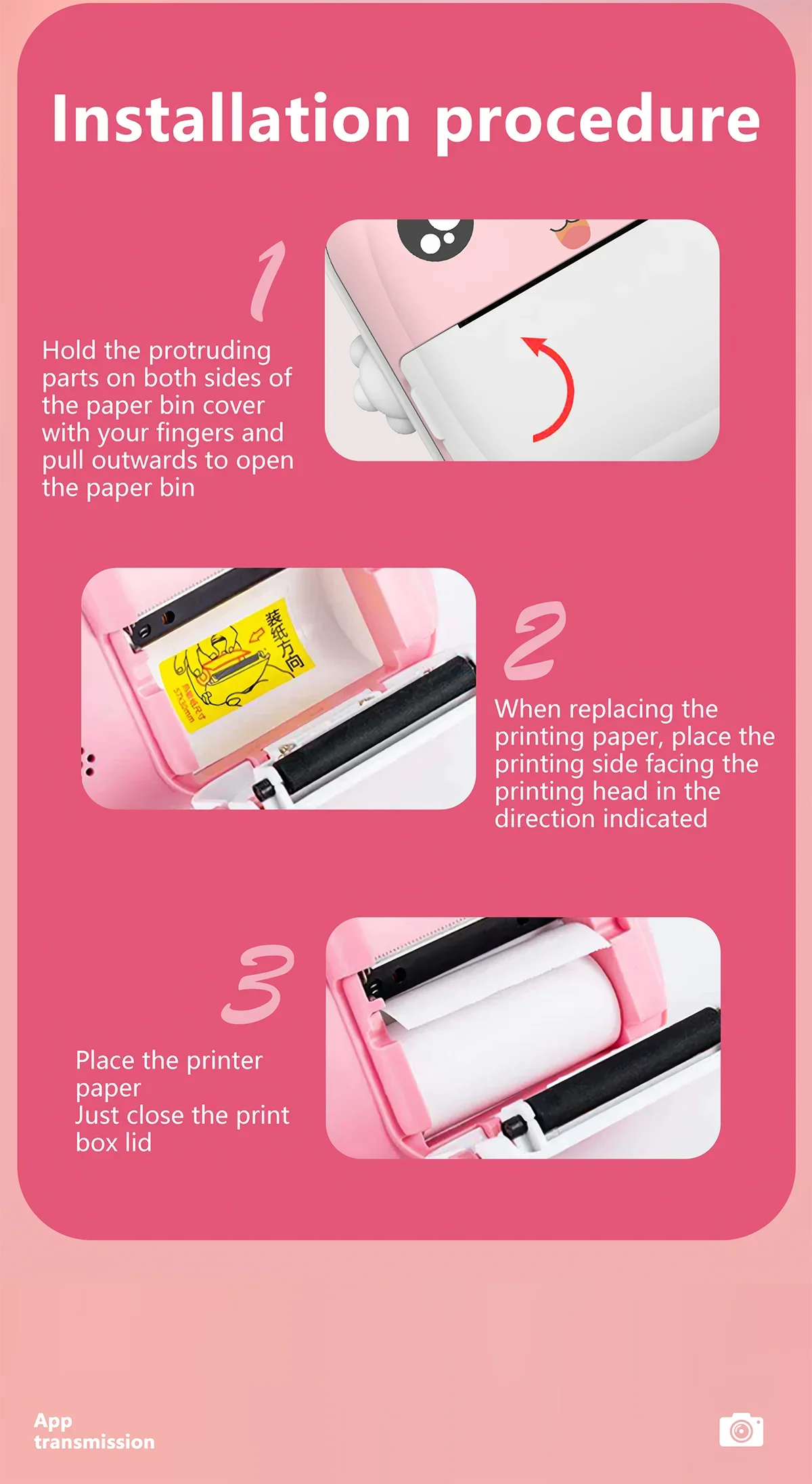 Q5 Kids Camera Instant Print Photo Children Inkless Mini Printer Digital Camera 32G TF Card Video Educational Toys Boy Girl Gift