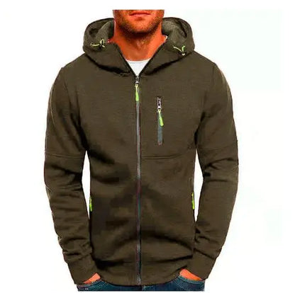 2024 new Spring Men's Jackets Hooded Coats Casual Zipper Sweatshirts Male Tracksuit Fashion Jacket Mens Clothing Outerwear