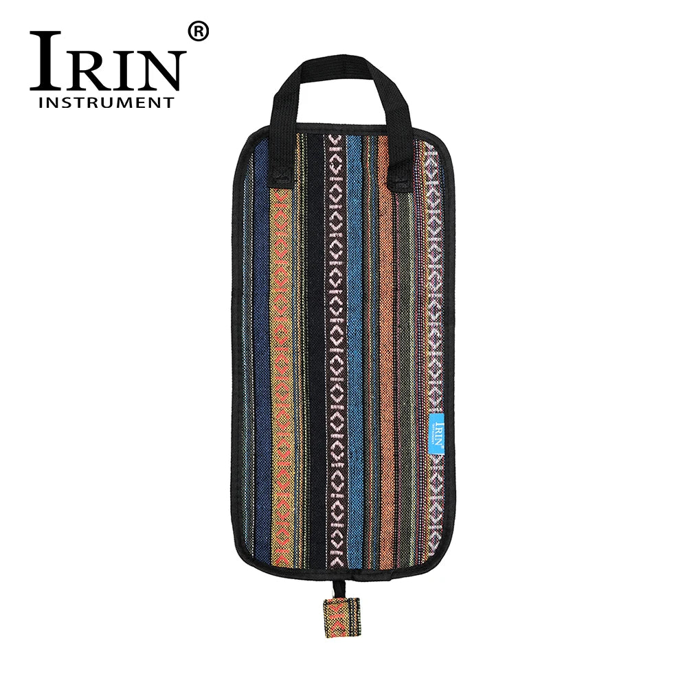 IRIN Drumstick Bag Portable Waterproof Cotton Drum Stick Bag Storage Case Percussion Drum Instrument Accessories Drumstick Bag