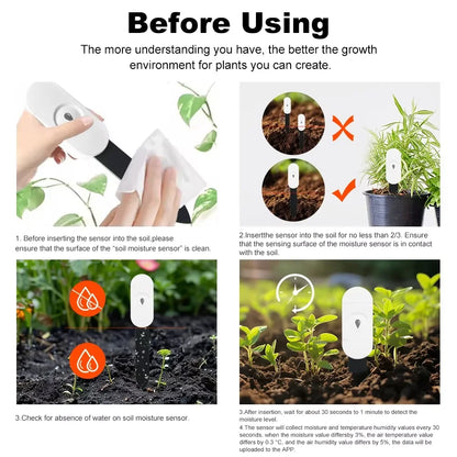 Capteur d'humidité du sol intelligent Tuya ZigBee, compteur de température et d'humidité, thermo-hygromètre, automatisation du jardin, détecteur d'irrigation
