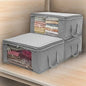 Foldable Home Closet Storage Bag Clothes Quilt Blanket Zipper Organizer Box Large Capacity Non-woven Storage Boxes 49×36×21cm