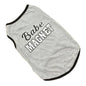 UBBT Security Dog Vest Dog Clothes XS-L Black Pet Puppy T Shirts For Small Dogs Chihuahua Yorkie Pug Cat Vest Costume