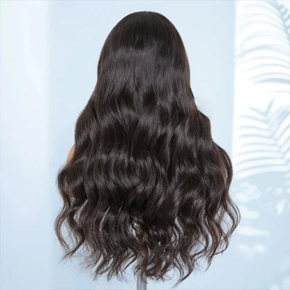Perruques Rebecca 3x1 Body Wave 100 % cheveux humains avec frange rideau pour femmes, cheveux brésiliens Remy, sans colle, colorées, QVR