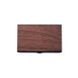 Personalized Wooden Business Card Holder - Custom Logo Wood & Metal Case for Men and Women - Perfect Gift