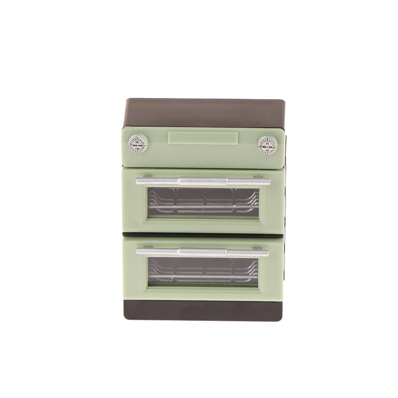 Four double couche pour maison de poupée, modèle 1/12, accessoires de cuisine, décoration de meubles