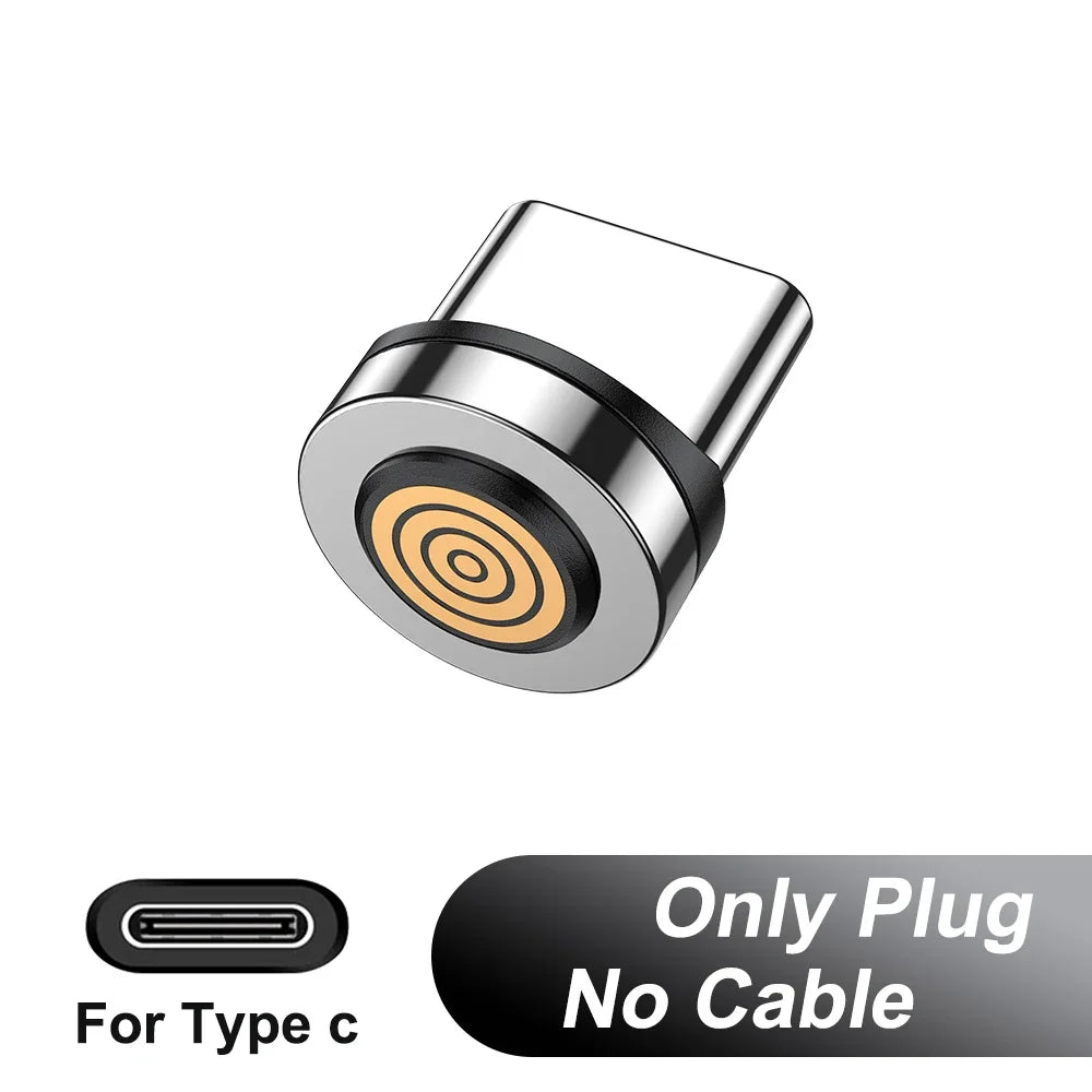 AUFU 5A Magnetic Cable 540 Rotate Fast Charging Magnetic USB Type C Cable For iPhone 14 Samsung Xiaomi Realme Mobile Phone Cable