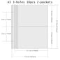 PLRBOK A5 Widened 3-ring D-shaped Magnetic Buckle Laser Mirror Binder Photo Album Card PhotoCard Collection Book Ring Notebook