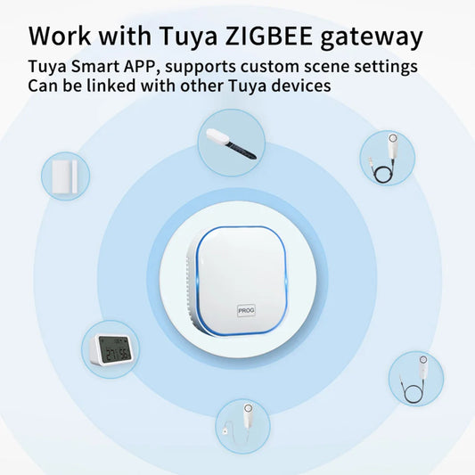 Testeur de sol intelligent Tuya Zigbee, compteur de température et d'humidité, thermohygromètre étanche, détecteur d'irrigation automatisé pour jardin