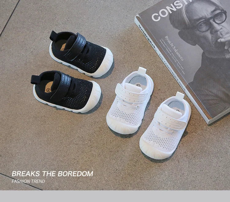 Summer Toddler Baby Shoes Boys Girls First Walkers Mesh Shoes Breathable Non-slip Soft Bottom Infant Baby Boy Girl Kids Shoes
