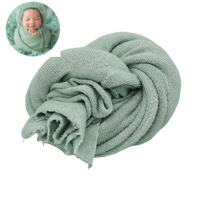 Newborn Photography Props Wrap Newborn Photoshoot Props Boys Girls Posing Backgroud Stretch Knit Blanket for Baby Photo