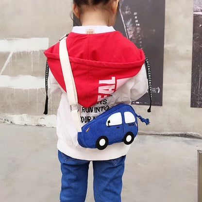 2024 Fashion Mini Crossbody Bag Packet Children Baby Boys Girls Car Shoulder Bag Handbags Cartoon Pig Mini Coin Purse