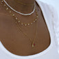 Summer Fashion Multilayer Handmade Mixed Chain For Woman Bohemian Necklaces Water Droplet Crystal Pendant Jewelry Gift 2023 New