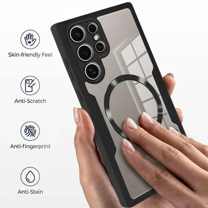 360 Full Cover Screen Protection Film Case for Samsung Galaxy S24 Ultra S23 Plus S22 Magsafe Magnetic Clear Hard Back Cover