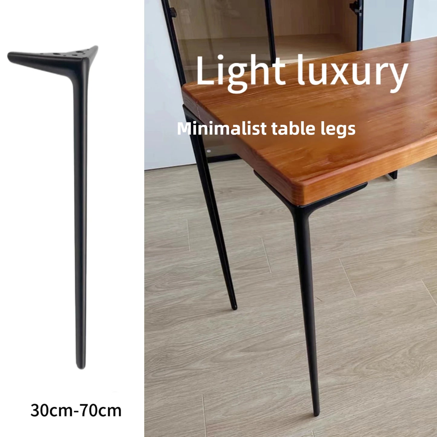 Pieds de meubles minimalistes modernes, cadres en fer, pieds de support pour meuble TV, accessoires robustes et stables, élégants et fiables