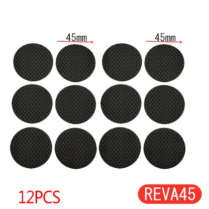 Tapis de protection anti-rayures pour pieds de meubles, couvre-pieds de table, antidérapants, noirs, autocollants