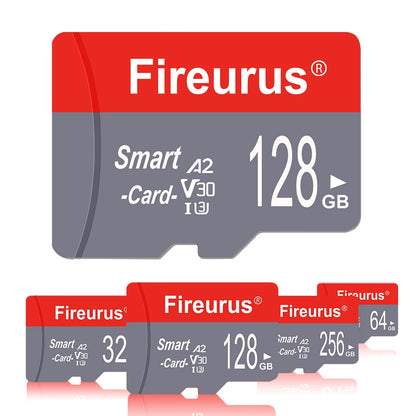 A2 V30 Fireurus High Speed Memory Card U3 32GB 64GB Micro TF SD Card 128GB 256GB TF Card For Camera Surveillance Devices