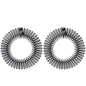 2pcs Rhinestone Plastic Full Circle Stretch Diamond Flexible Comb Teeth Headband Hair Band Clip Face Wash Fixed Hair Accessories