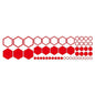52pcs Honeycomb Auto Vinyl Decals Large and Small Combination Hexagonal Stickers DIY Car Body Cool Styling Open Style Decoration