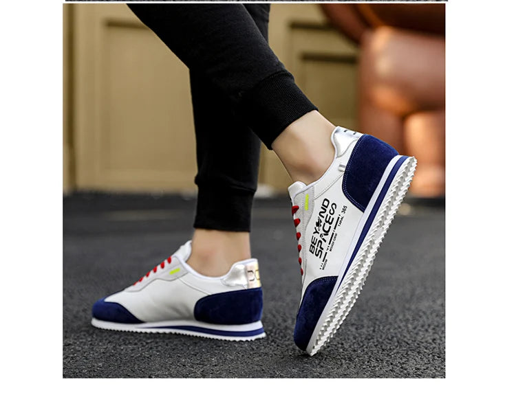 Spring New 2023 Fashion Yellow Low Casual Sneakers Men Comfortable Flats Outdoor Sport Shoes Trainers Mens Sneakers Basket Homme