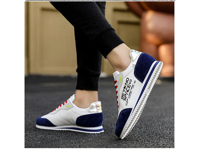 Spring New 2023 Fashion Yellow Low Casual Sneakers Men Comfortable Flats Outdoor Sport Shoes Trainers Mens Sneakers Basket Homme