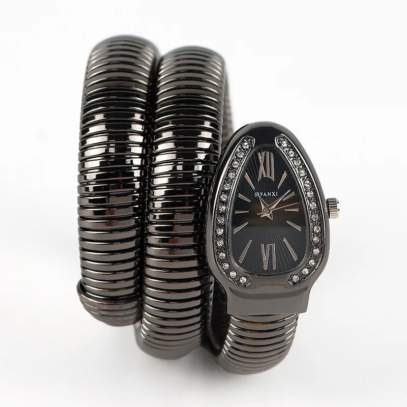 Unique Snake Shaped Design Bracelet Beauty Wrist Watches Difference Quartz Watch Women Waterproof Exquisite AAA Watch for Ladies