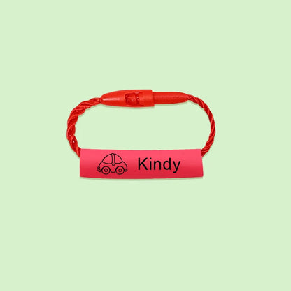 24pcs Baby Shoes Schoolbag Cup Clothes Name Sticker Waterproof Tag Rope Baby Name Ring Children Customized Name Label Pendant