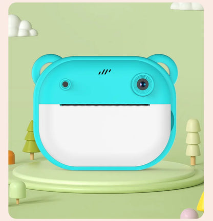 Kids Instant Print Camera Mini Digital Camera Photography Video Camera Toys Inkless Printing Thermal Print Camera for Girls Boys