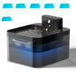 Fontaine à eau automatique pour chat, chargement sans fil 5 V, 2,2 L, avec détecteur de mouvement, pour animaux de compagnie