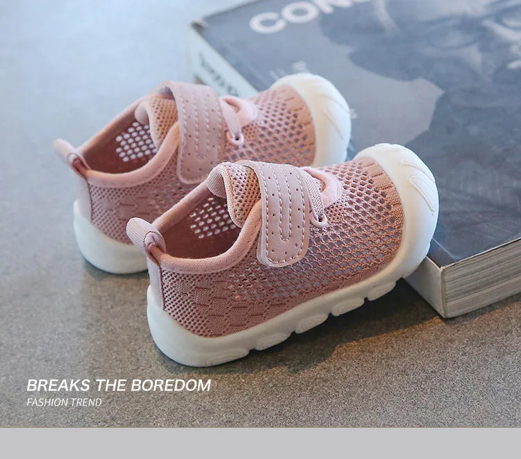 Summer Toddler Baby Shoes Boys Girls First Walkers Mesh Shoes Breathable Non-slip Soft Bottom Infant Baby Boy Girl Kids Shoes