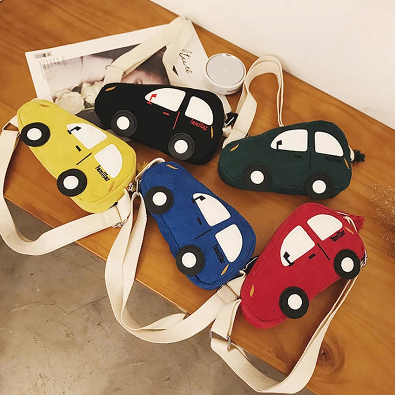 2024 Fashion Mini Crossbody Bag Packet Children Baby Boys Girls Car Shoulder Bag Handbags Cartoon Pig Mini Coin Purse