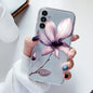 For Samsung Galaxy S23 FE Case Flowers Soft Silicone Back Case for Samsung S 23 FE Phone Cover S 23FE Coque Funda Transparent