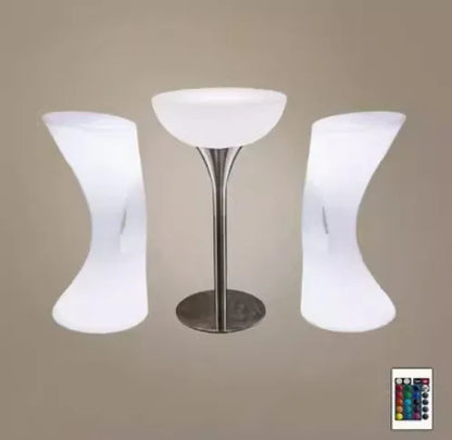 NewOut Door Use Led Illuminated Bar Cocktail Table Rechargeable Bar Plastic Table Lighted Up Coffee Table Ktv Disco Party Supply