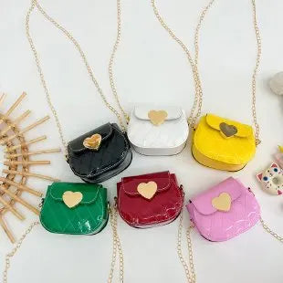 Lovely Patent Leather Children's Crossbody Bags Cute Little Girls Mini Shoulder Bag for Kids Fashion Coin Purse Small Handbags