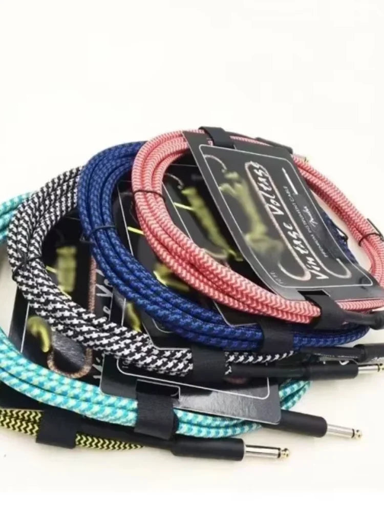 6/3M Electric Guitar Cable Wire Connection Cable Audio Cable Guitar & Bass String Instrument Accessories Parts Color Random