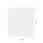 PLRBOK A5 Widened 3-ring D-shaped Magnetic Buckle Laser Mirror Binder Photo Album Card PhotoCard Collection Book Ring Notebook