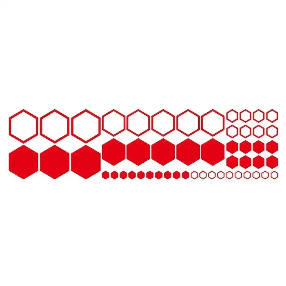 52pcs Honeycomb Auto Vinyl Decals Large and Small Combination Hexagonal Stickers DIY Car Body Cool Styling Open Style Decoration