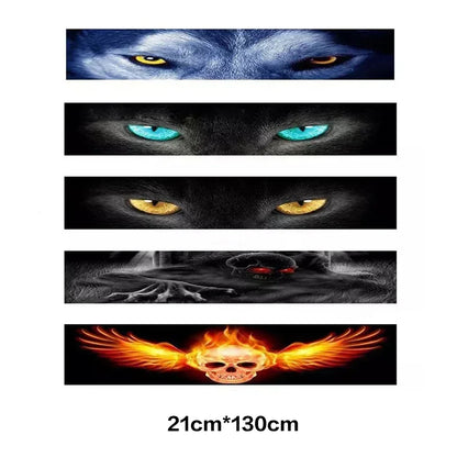 Car Front Windshield Sunshade Stickers 3D Vinyl Film Sunshade Decorative Stickers for Auto Front Windshield Decorative Sticker