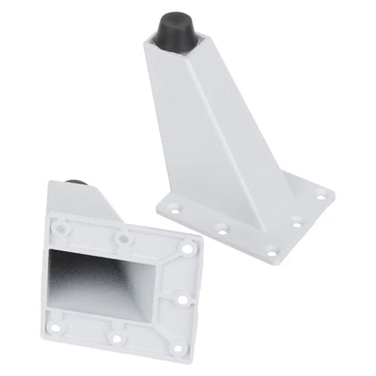 Lot de 4 pieds de meuble antidérapants, noirs et blancs, pour canapé, armoire, table
