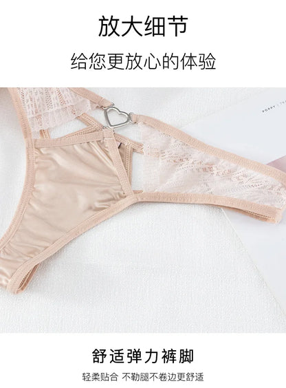 European Thong  Women's Underwear Panty Low Waist Seamless Underpants Comfort G-String Sexy Lace Panties Female Sexy Lingerie
