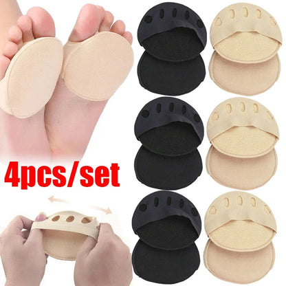 2/4pcs Five Toes Forefoot Pads for Women High Heels Half Insoles Invisible Foot Pain Care Absorbs Shock Socks Toe Pad Inserts