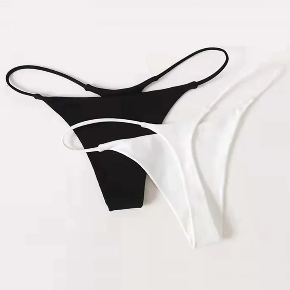 Women's Panties Sexy T-back G-strings Thongs Low Rise Lingerie Underwear Comfortable High Cut Ladies Briefs Tanga