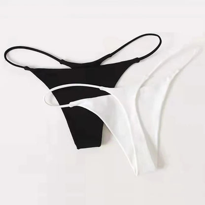Women's Panties Sexy T-back G-strings Thongs Low Rise Lingerie Underwear Comfortable High Cut Ladies Briefs Tanga
