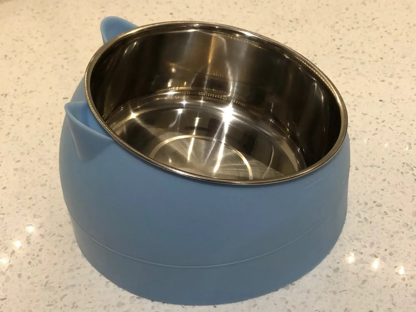 Stainless Steel Cats Food Bowls Non-slip Crash Pets Bowls Lovely Inclined Kitten Puppy Food Drinking Water Feeder Premium Design