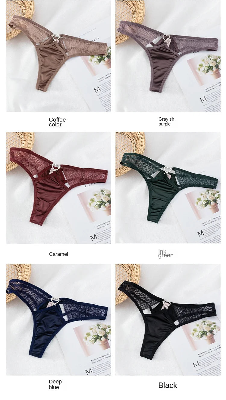 European Thong  Women's Underwear Panty Low Waist Seamless Underpants Comfort G-String Sexy Lace Panties Female Sexy Lingerie