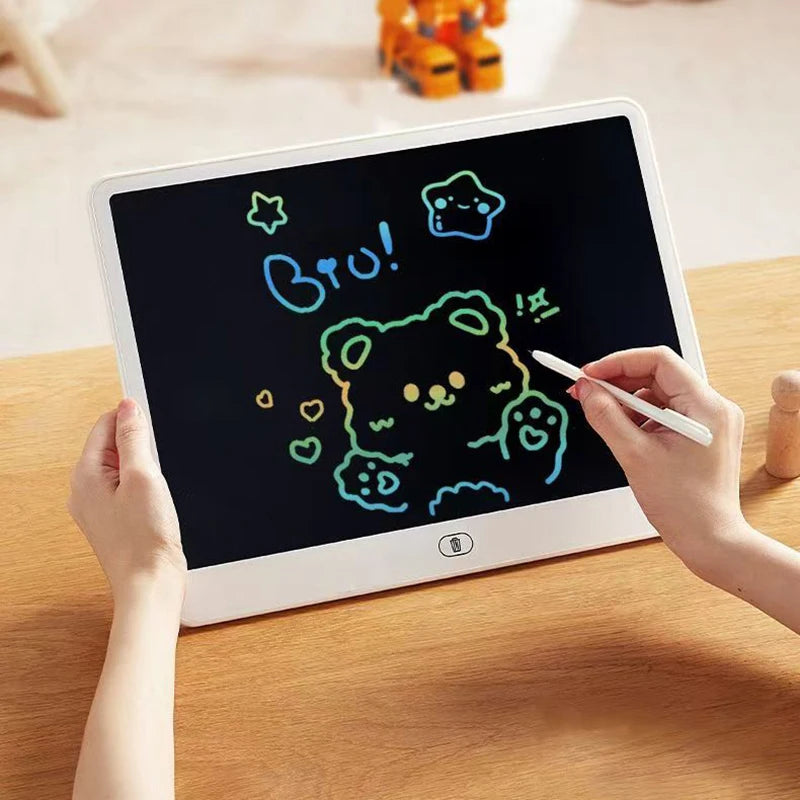 Tablette à dessin LCD 16 pouces, outils d'écriture et de peinture pour enfants, jouets éducatifs pour filles et garçons de 3, 4, 5, 6 et 7 ans
