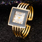 Montre-bracelet tendance pour femmes, bracelet entièrement en acier inoxydable, de luxe, en or rose, tendance 2025