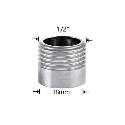 Water Faucet Coupler 1/2 To M16 M18 M20 M22 M24 M28 M32 Thread Connector Conversion Tap Adapter Fitting Bubbler Kitchen Bathroom