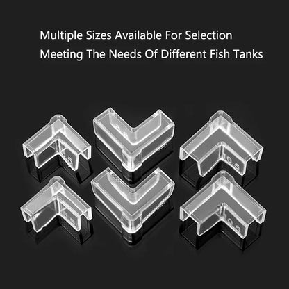 Lot de 4 protections d'angle anti-collision en plastique pour aquarium, 5/6/8/10/12/15 mm, sans adhésif, accessoires