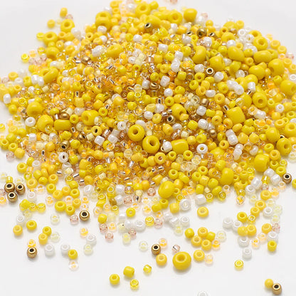 18g Mix Size 1.5-4mm Crystal Seed Beads Round Solid Colors Loose Spacer Glass Beads for Fashion DIY Handmade Bracelet Jewelry
